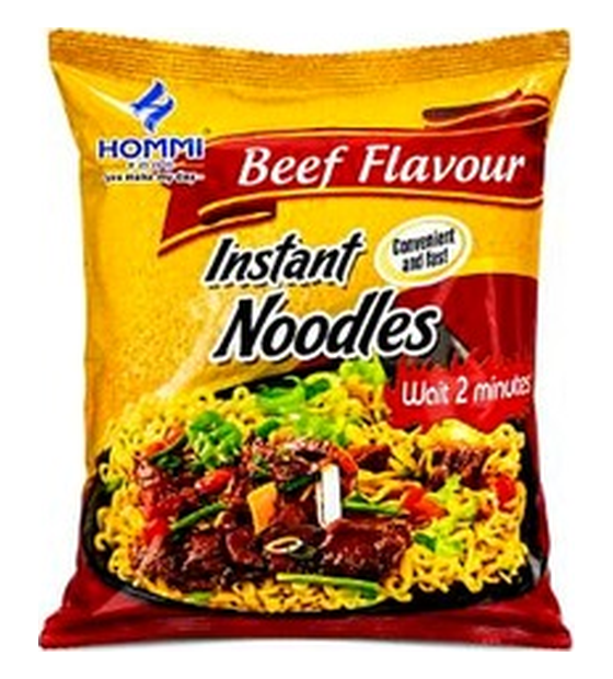 Hommi Beef Flavour instant noodles 73 g pack