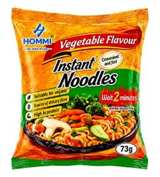 Hommi Vegetable Flavour instant noodles 73 g pack
